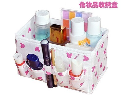 【熱銷(xiāo) 桌面收納盒 收納盒批發(fā) 可折疊化妝品收納盒】?jī)r(jià)格,廠家,圖片,收納箱、收納盒,浙江匯集箱包-